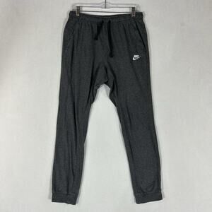 Nike Sportswear Jogger Mens Medium Gray Sweatpants Lightweight Pockets Gym Run